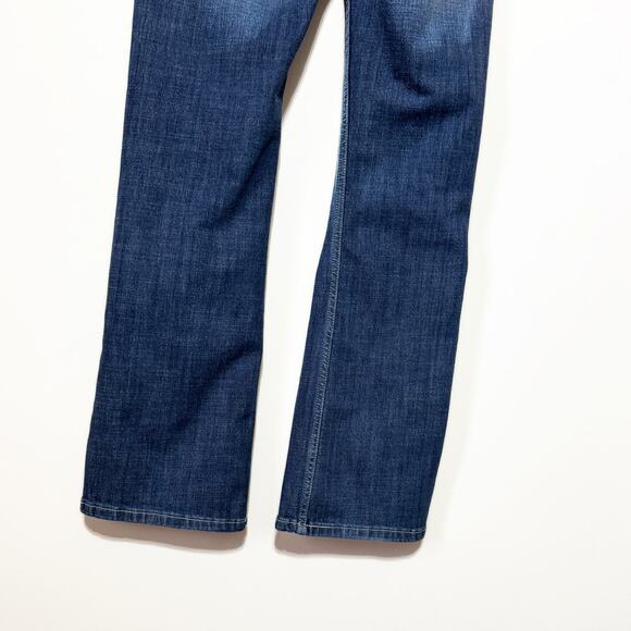 Wrangler Junior Girls Essential Mae Mid Rise Boot Cut Jeans Medium Wash 3x32 - Picture 5 of 9